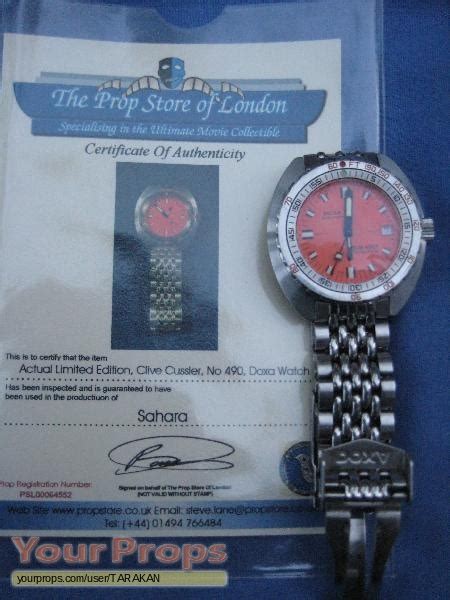 Sahara SCREEN-USED DIRK PITT DOXA WATCH original movie prop