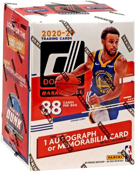 NBA Donruss 2020-21 Basketball Trading Card BLASTER Box 11 Packs, 1 ...