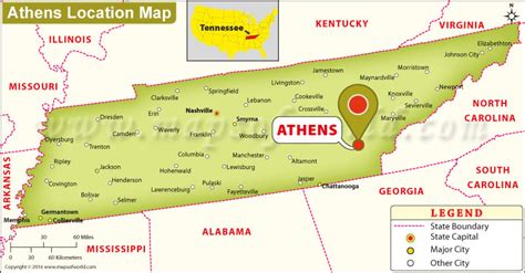 Where is Athens Located in Tennessee, USA