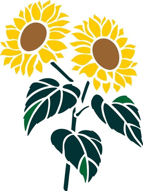 Free Printable Sunflower Stencils