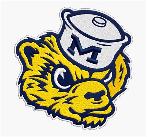 Michigan Wolverines Vintage Logo Clipart - Logo Mascot Michigan ...