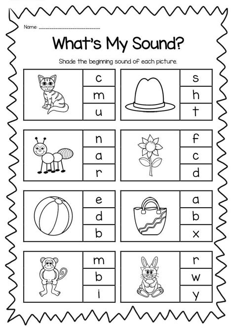 Beginning Sounds Printable Worksheet Pack - Kindergarten Phonics | Kindergarten phonics ...