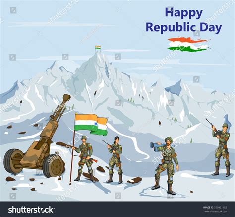 Indian Army Showing Victory India Vector Stock Vector (Royalty Free ...