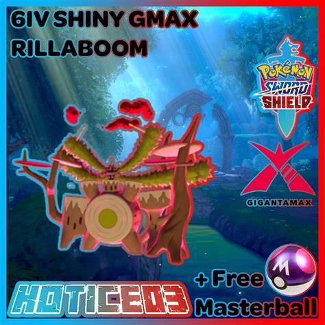 6IV Shiny Gmax Rillaboom Pokemon Sword and Shield Fast Trade - Etsy ...