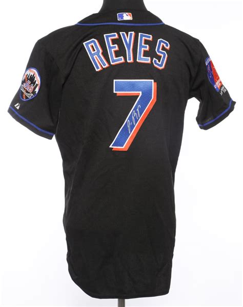 Jose Reyes Autographed 2004 Road Jersey - Mets History