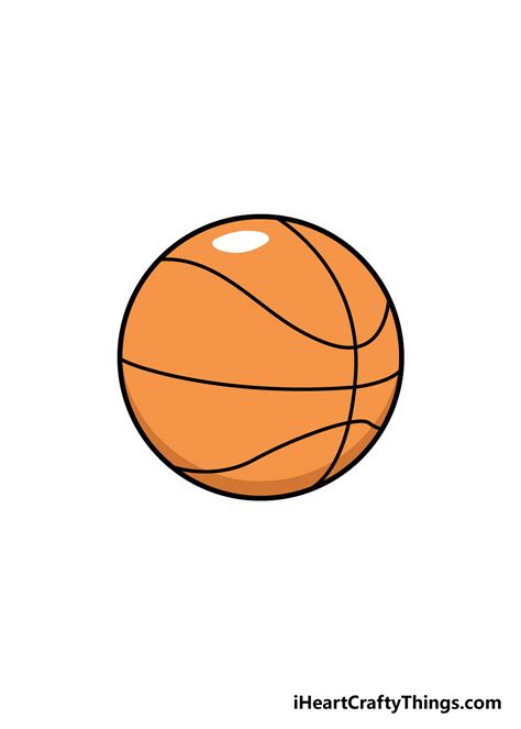 Basketball Drawing - How To Draw A Basketball Step By Step