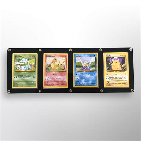 Gen 1 Starter Pokemon Framed Complete Set (4) 1999 MP-DMG ...