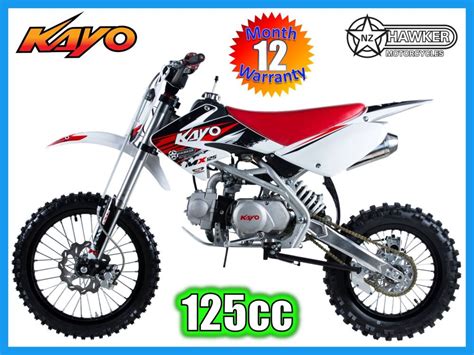 Hawker Supplies Ltd NZ - Brand New - Kayo 125cc Big Wheel Dirt Bike MX125B