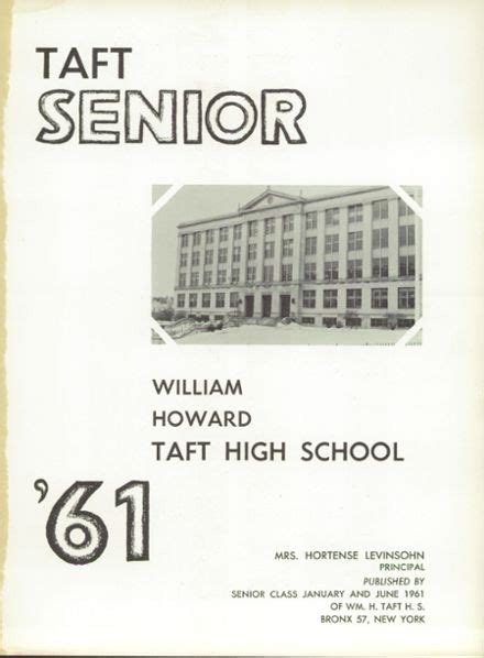 1961 William Howard Taft High School 410 Yearbook - Classmates