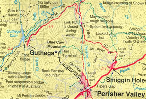 Kosciuszko National Park Map Rooftop Edition 2 - Maps, Books & Travel Guides