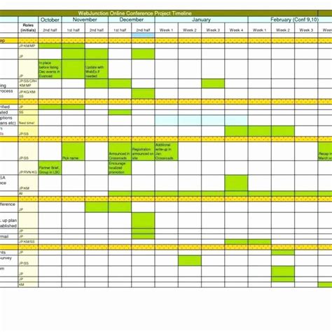 Marketing Schedule Template Excel Unique Marketing Timeline Template Excel – Golove | Schedule ...