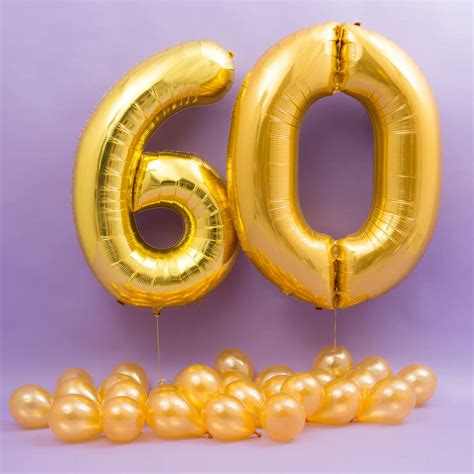 happy 60th birthday balloons by bubblegum balloons | notonthehighstreet.com