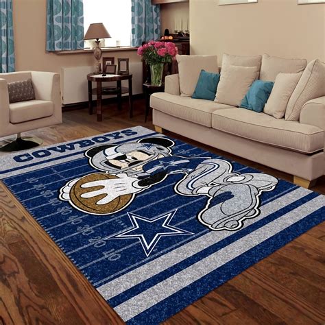 Dallas Cowboys Mickey Mouse Decorative Rug Home Decor - REVER LAVIE