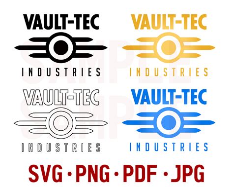 VAULT TEC Logo Svg Png Pdf Fallout Vault-tec Clipart Sticker - Etsy