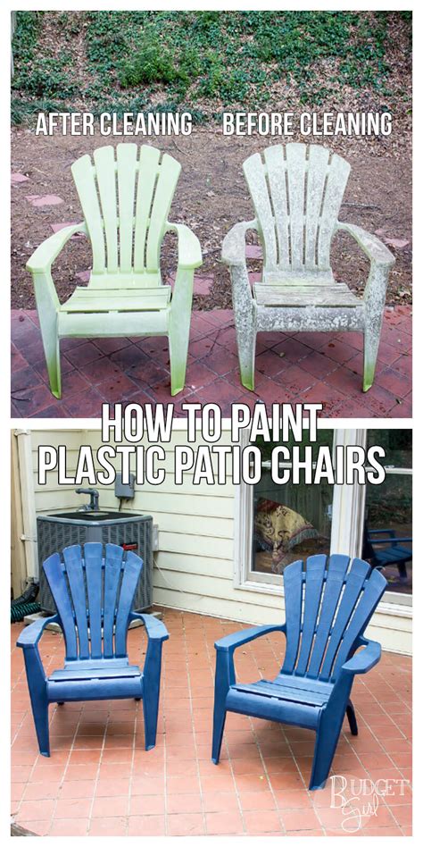How to Paint Plastic Patio Chairs - Tastefully Eclectic