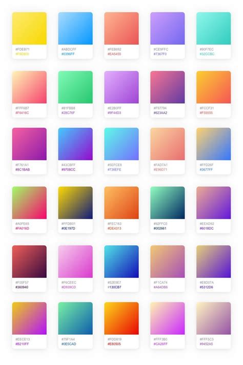 So many gradients to choose from. #gradient #gradients #color #colorpalette #colorinspiration # ...