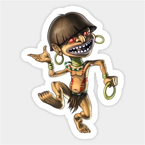 Aztec Mythical Creature Chaneque - Aztec Mythology - Sticker | TeePublic