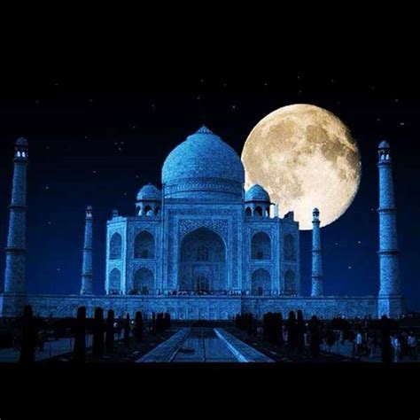 Taj Mahal Full Moon, Taj by Night, Full moon Nights at TajMahal, Taj ...