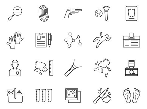 Forensic Vector Icons