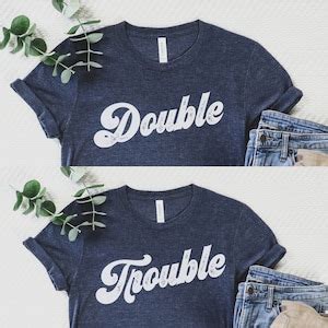 Funny Twin Matching Shirts, Funny Twin Shirts, Twin Birthday Shirts ...