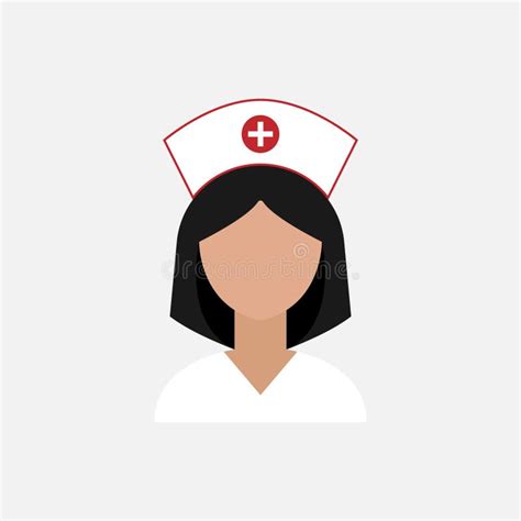 Nurse Vector Icon . Nurse Logo. Stock Vector - Illustration of medicine ...