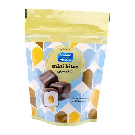 Almarai Mini Bites Vanilla Cookie Dough Ice Cream 128 ml Online at Best Price | Ice Cream ...