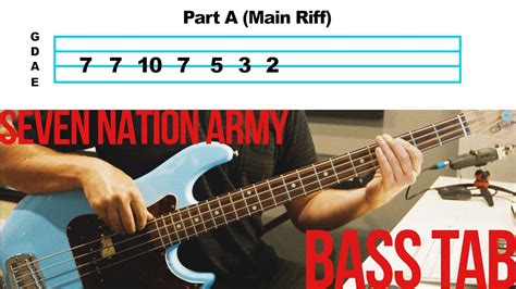 Seven Nation Army // Beginner Bass Tab Chords - Chordify