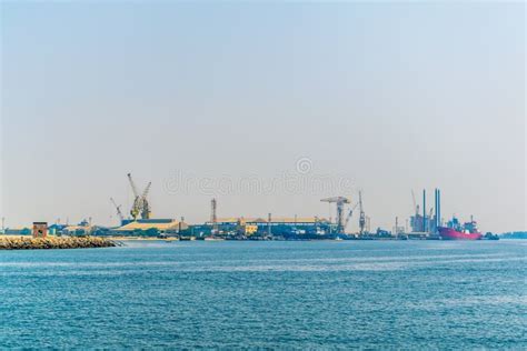 View of the Industrial Port of Ajman, UAE...IMAGE Stock Photo - Image ...