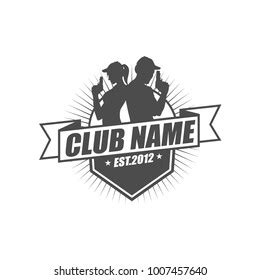 Shooting Club Logo Design Stock Vector (Royalty Free) 1007457640