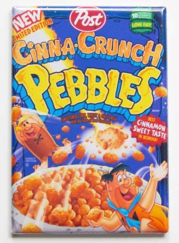 Cinna Crunch Pebbles FRIDGE MAGNET cereal box cinnamon | eBay