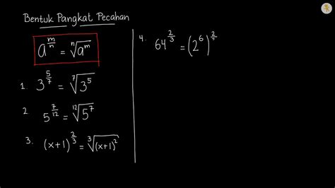 Cara Menghitung Bilangan Berpangkat Pecahan