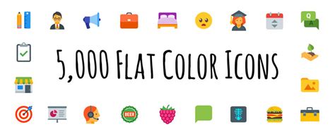 Top 50 Free Flat Icon Sets for UI Design