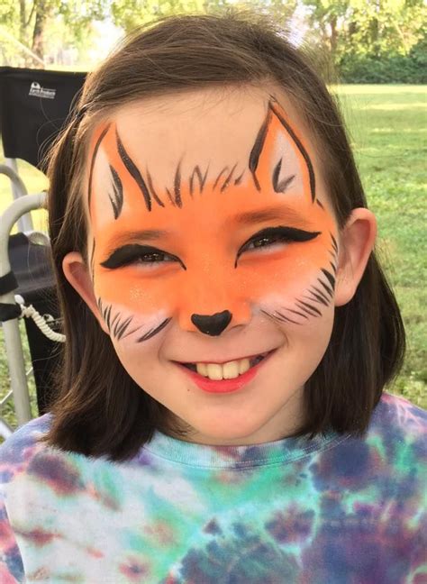 Fox Face Paint Easy, Kids Face Painting Easy, Easy Halloween Face Painting, Easy Face Painting ...