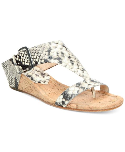 Lyst - Donald J Pliner Donald J Pliner Doli Wedge Sandals in Gray