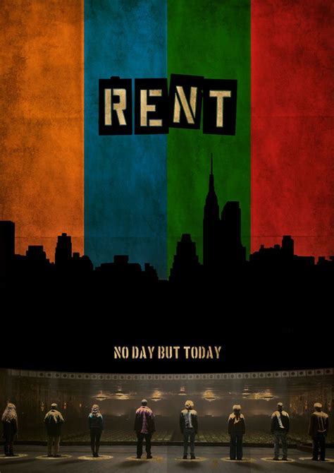 Rent Movie Poster made by me | Rent musical, Musicals, Rent musical poster