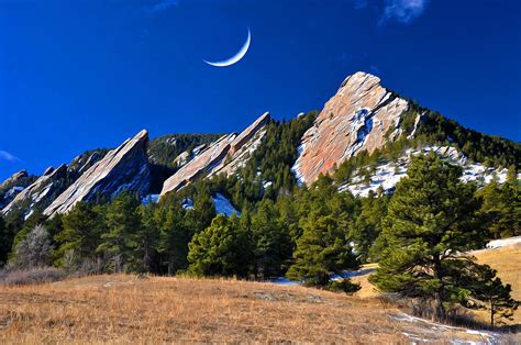 Majestic Flatirons of Boulder Colorado Photograph by John Hoffman - Fine Art America