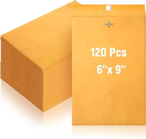 Amazon.com : 6x9 Clasp Envelopes – 100 Pack Brown Kraft Catalog ...