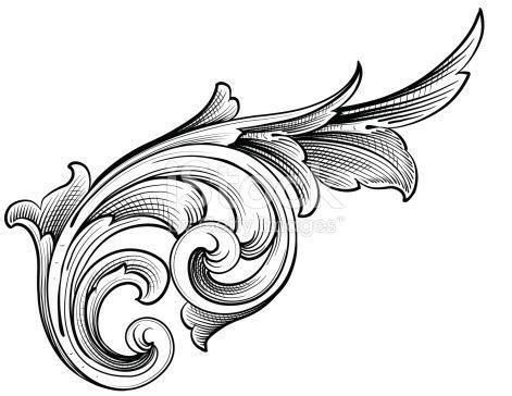 Pin by bill ink on ලියවැල | Filigree tattoo, Ornament drawing, Vector art