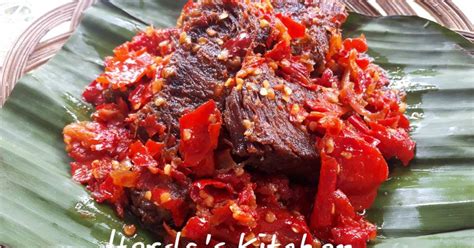 Resep Dendeng Balado Basah Khas Minang oleh Herda's Kitchen - Cookpad