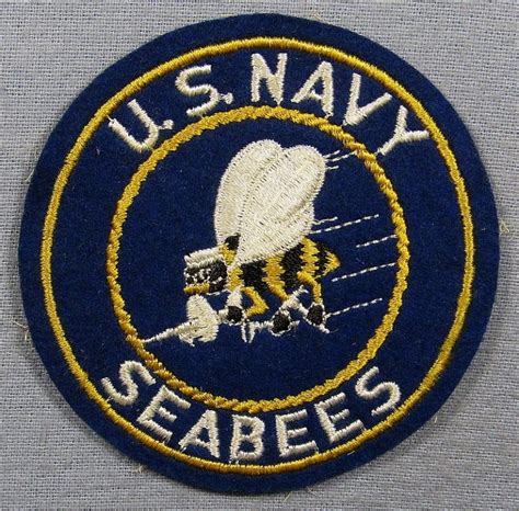 WWII 4″ US Navy Seabees PX Patch – Griffin Militaria