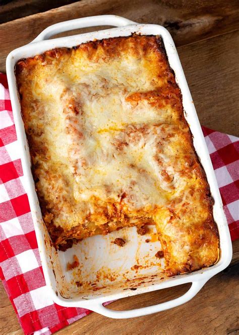 Classic Homemade Lasagna - Retro Recipe Box