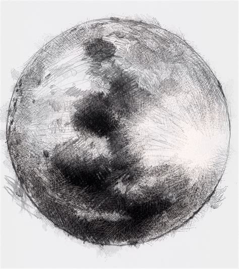 Full moon | SeanBriggs | Moon sketches, Moon drawing, Art drawings simple