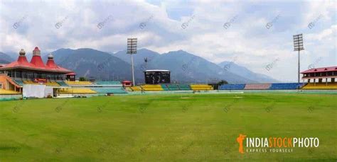 Cricket Stadium At Dharamshala Himachal Pradesh | India Stock Photo