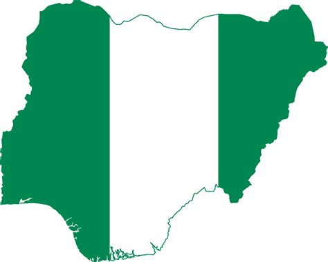 Flag map of Nigeria | Symbol Hunt