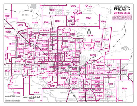 North Phoenix Map Zip Code