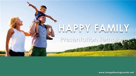 Happy Family Background Template Download - Free PPT Backgrounds