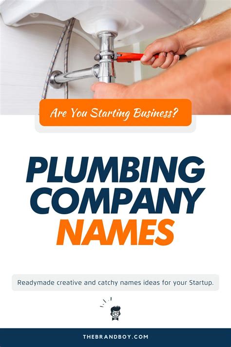 615+ Plumbing Company Name Ideas, Suggestions And Domain Ideas | Company names, Plumbing ...