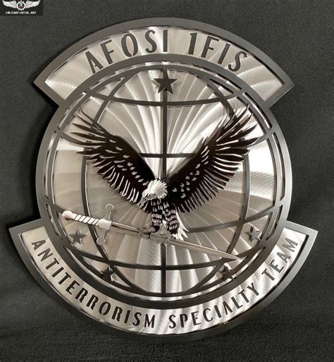 AFOSI 1FIS | Metal art, Metal, Military artwork