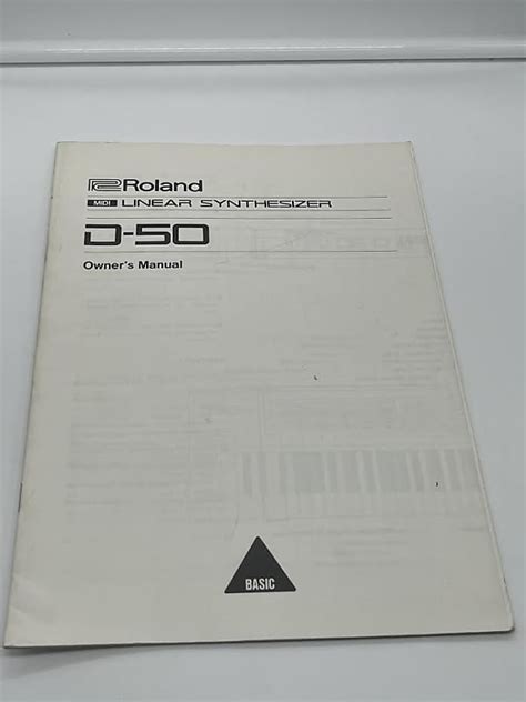 Roland D-50 MIDI Linear Synthesizer Owner's Manual | Reverb