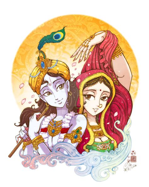 Lord Krishna and Radha by In-Sine on DeviantArt